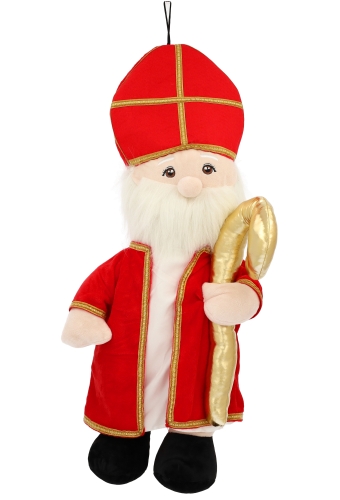 Decoratiepop Groot Sinterklaas Met Staf 65cm 1stuk