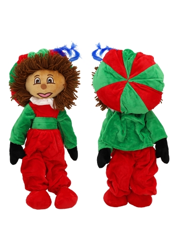 Decoratiepop Groot Velours Piet Met Pet 50cm
