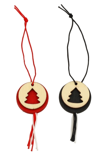 Gelukspoppetjes Kerst Hanger Duopack 3cm Aan Koordje 100stuks