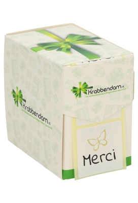 Etiketten Everyday Merci Goud Metallic 3.9x3.9cm 500stuks