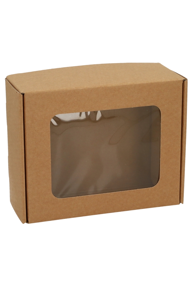 Geschenkdoos Vista Venster Kraft 20.5x16x8cm 100stuks