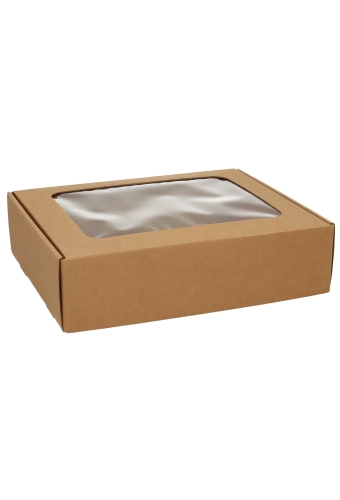 Geschenkdoos Vista Venster Kraft 30.5x24x8cm 50stuks