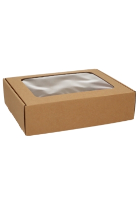 Geschenkdoos Vista Venster Kraft 30.5x24x8cm 50stuks