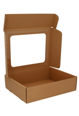 Geschenkdoos Vista Venster Kraft 30.5x24x8cm 50stuks