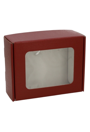 Geschenkdoos Vista Venster Bordeaux 20.5x16x8cm 100stuks
