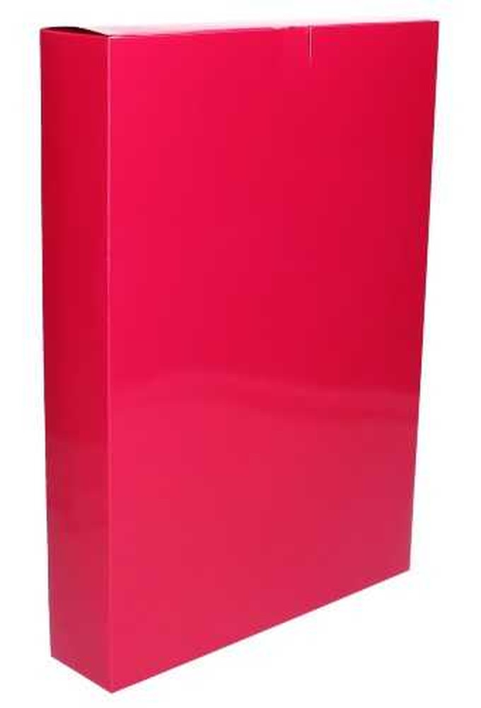 2 HALEN & 1 BETALEN Kadodozen Sluitklepje Fuchsia Glans 26x6x37cm 10st