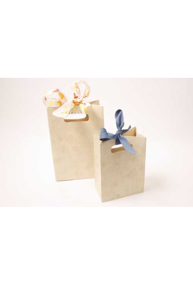 2 HALEN & 1 BETALEN Kadotasje Luigi Karton Creme12.5x7x18cm 10st