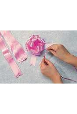2 HALEN & 1 BETALEN Mini Trek Strikken Organza Paars 15mm r45mm 10st