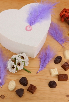 AKTIE Luxe Decoratie Veren 40 gram Lila