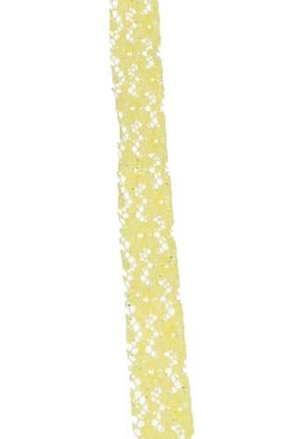AKTIE Luxe Kadolint Gehaakt Kant Geel Met Glitter 21mm x 10 meter