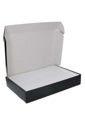 AKTIE Luxe Verzenddoos Rolo Zwart Blinkend 27x38x6.5cm 25stuks