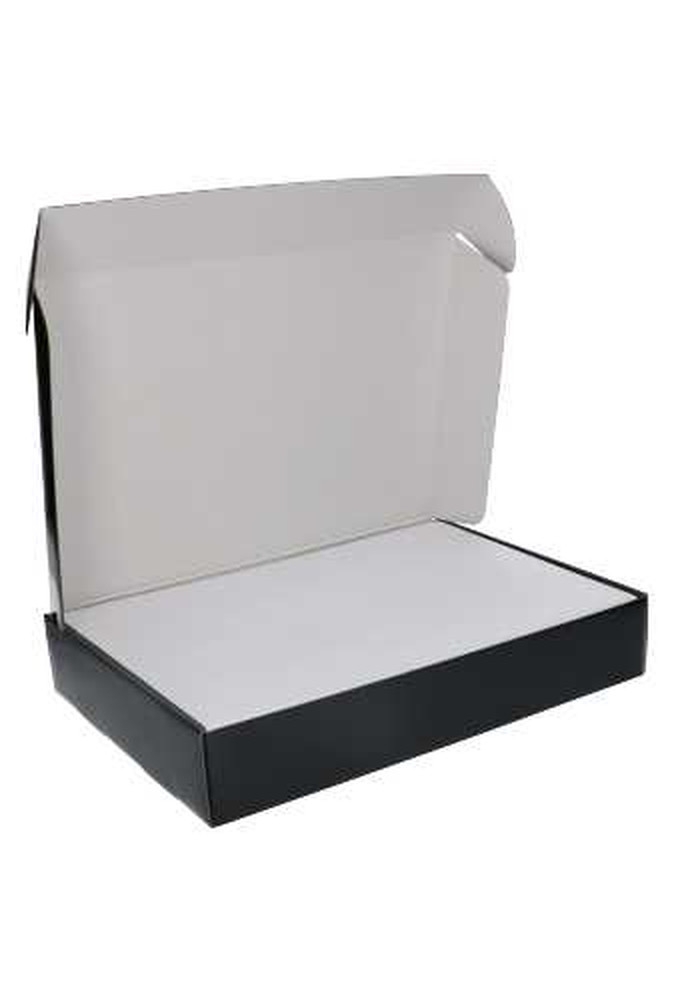 AKTIE Luxe Verzenddoos Rolo Zwart Blinkend 27x38x6.5cm 25stuks