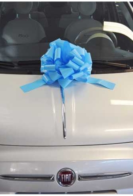 Autostrikken Groot Padova Gelakt Blauw d35+17cm Hoogte 22cm.