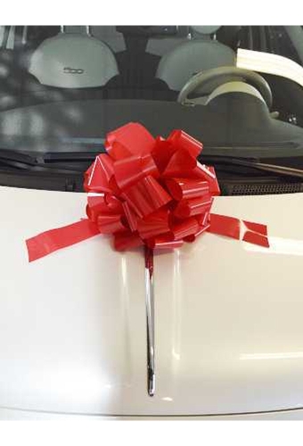 Autostrikken Groot Padova Gelakt Rood d35+17cm Hoogte 22cm.