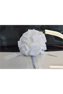 Autostrikken Groot Padova Gelakt Wit d35+17cm Hoogte 22cm.