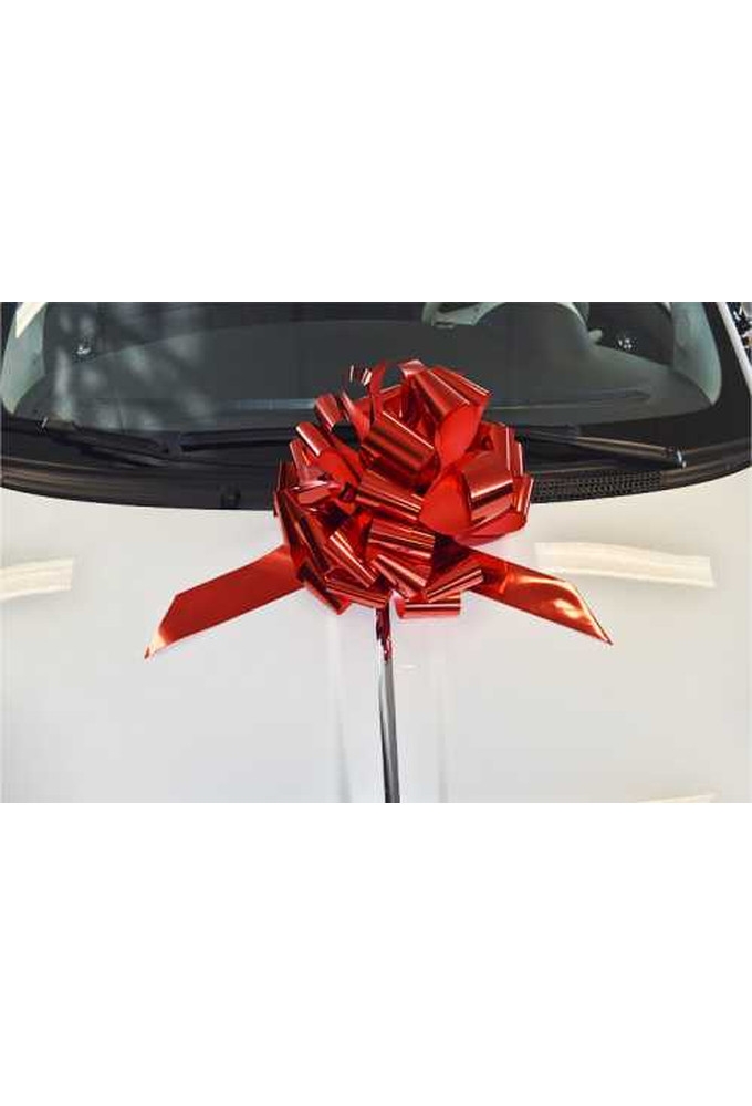 Autostrikken Groot Padova Metallic Rood d35+17cm Hoogte 22cm.