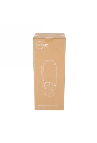 BRAINZ Wireless Charger Lamp Sef Wit 1stuks