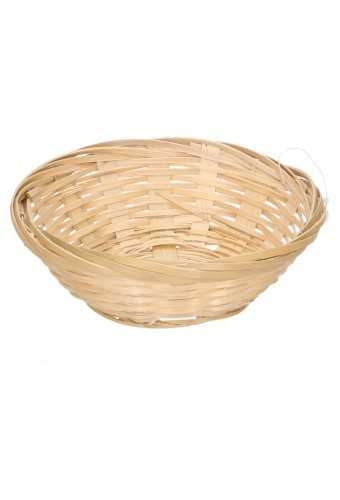 Bamboemanden Broodmand bamboe dicht rond 12cm 50stuks