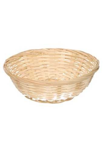 Bamboemanden Broodmand bamboe dicht rond 20cm x 7cm hoogte 40stuks