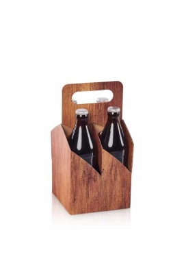 Bier Krat Timber 4 flesje 0.5l 14x14x28cm 50stuks