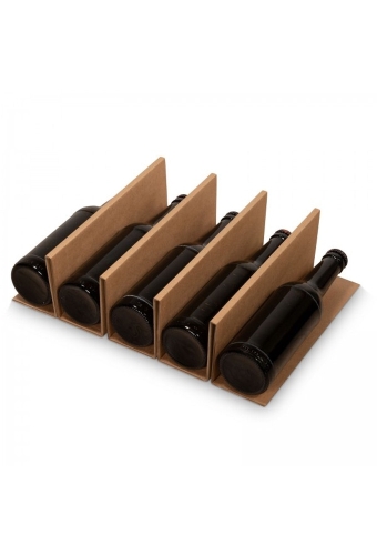 Bierfles Bruin Interieur Voor 5 Flesjes Bier 36x25x9cm 50stuks