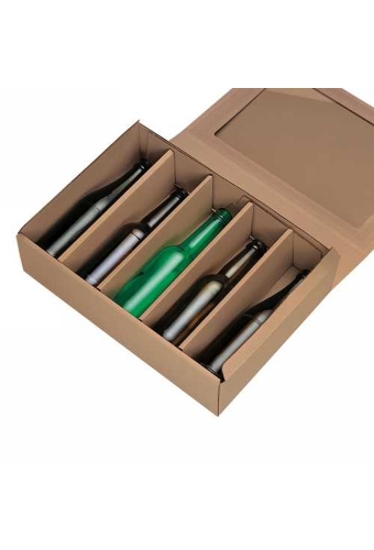 Bierfles Bruin Interieur Voor 5 Flesjes Bier 36x25x9cm 50stuks