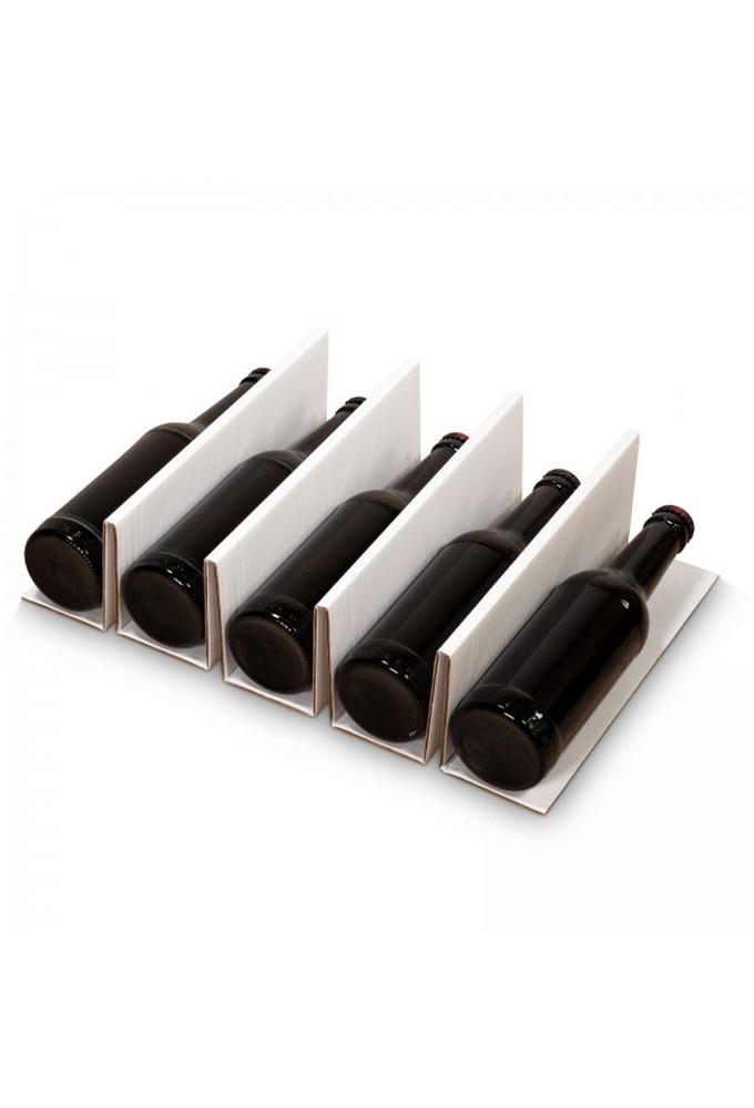 Bierfles Wit Interieur Voor 5 Flesjes Bier 36x25x9cm 50stuks