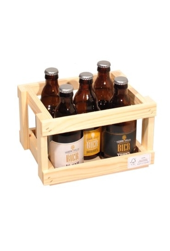 Bierkratje Laag Voor 5 Flesjes Dikbuik 10stuks