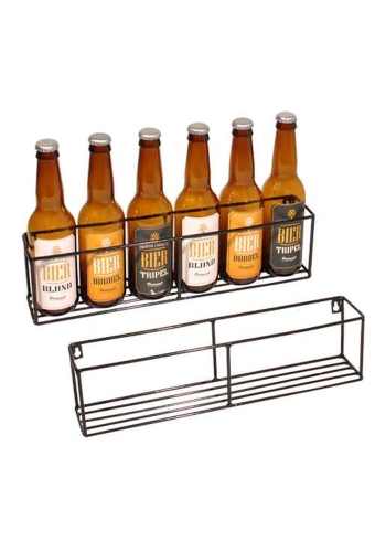 Bierverpakking Bierrek Zwart 36.5x6.3x9cm 6flesjes 15stuks
