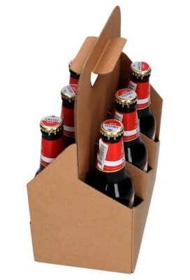 Bierverpakking Draagdoos Brugge Kraft voor 6 flesjes 33cl 10stuks