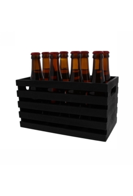 Bierverpakking Krat 8 Flesjes Zwart 28x14.5x15cm 15stuks