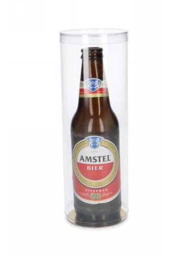 Bierverpakking Transparant PVC Bierkoker 1Flesjes 8.5cm x 23cm 12stuks