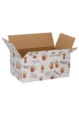 Bierverzenddozen Cheers Beer 31x20x14cm 30stuks