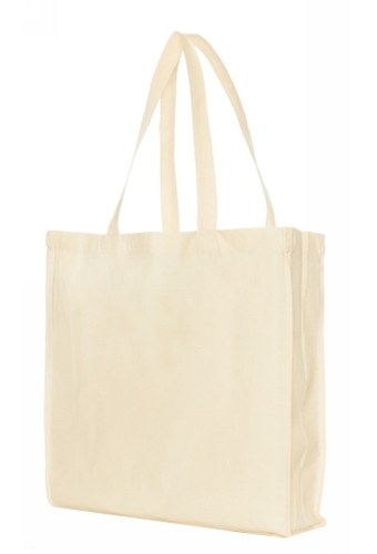 Bigshopper Katoen Ecru Hengsel 195grams 38x42x10cm 100stuks