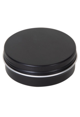 Blikken Aluminium Zwart & Schroefdeksel 100ml r8.3x2.7cm 48stuks