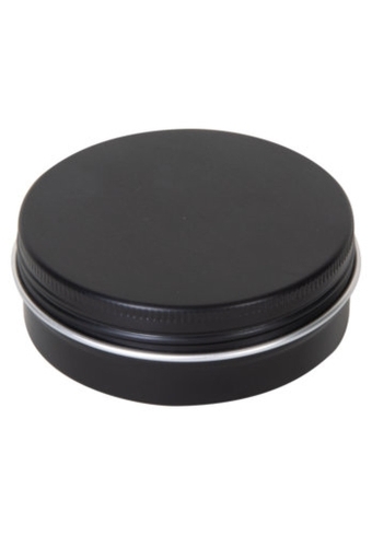 Blikken Aluminium Zwart & Schroefdeksel 60ml r6.8x2.5cm 48stuks