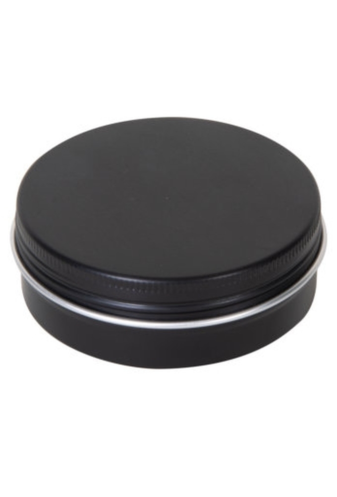 Blikken Aluminium Zwart & Schroefdeksel 60ml r6.8x2.5cm 48stuks