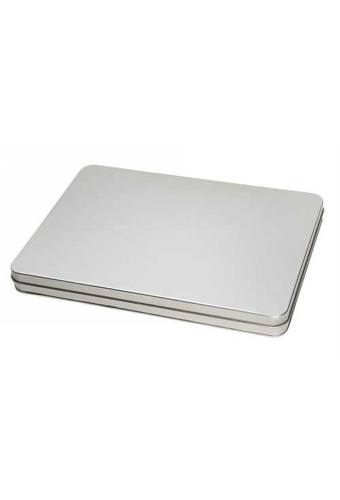 Blikken Blanco A4 Met Scharnier Deksel 31.2x22.2x2.5cm 12stuks