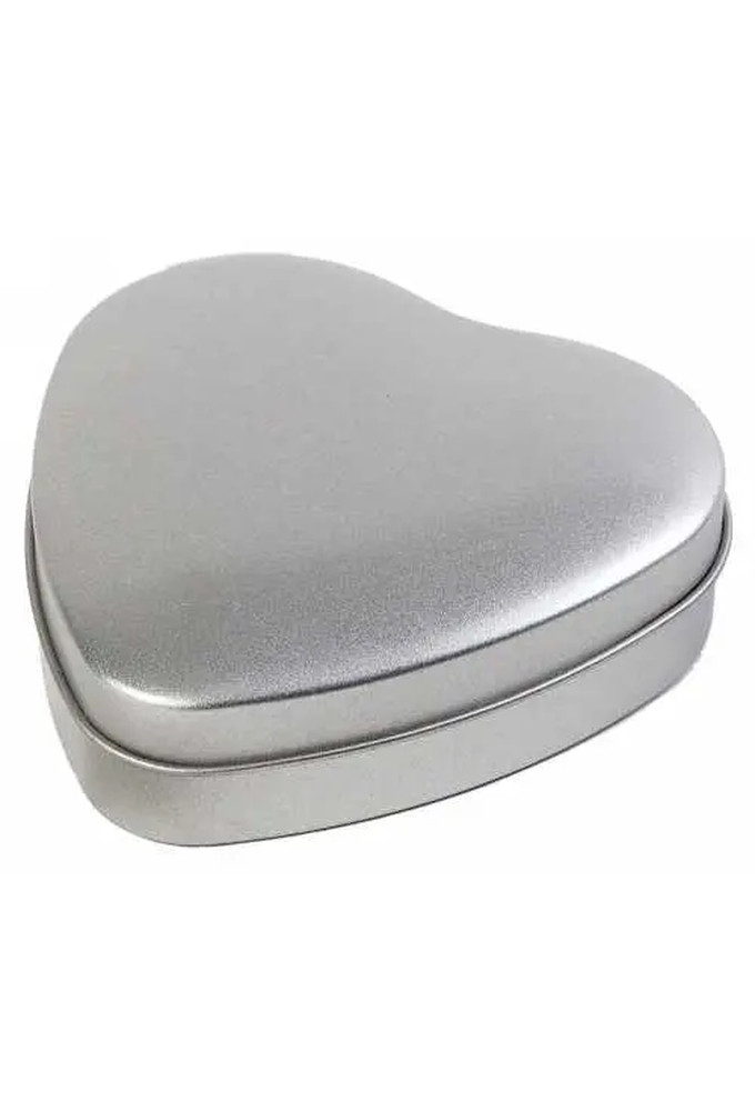 Blikken Blanco Hart 9.5x9.5x3.1cm 12stuks Kadoverpakkingen