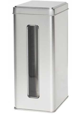 Blikken Blanco Met Venster 11x7.3x17.8cm 12stuks