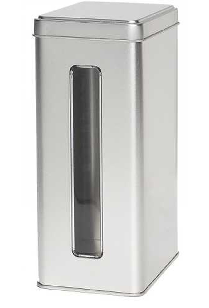 Blikken Blanco Met Venster 11x7.3x17.8cm 12stuks