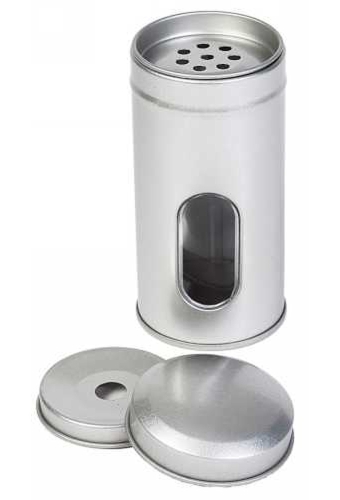 Blikken Blanco Met Venster Met 3 Deksel r5x10.5cm 24stuks