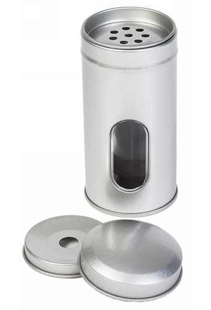 Blikken Blanco Met Venster Met 3 Deksel r5x10.5cm 24stuks