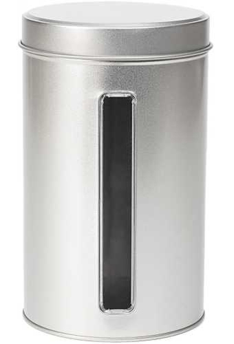 Blikken Blanco Met Venster Rond 10.7x17.8cm 12stuks