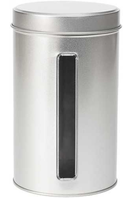 Blikken Blanco Met Venster Rond 10.7x17.8cm 12stuks