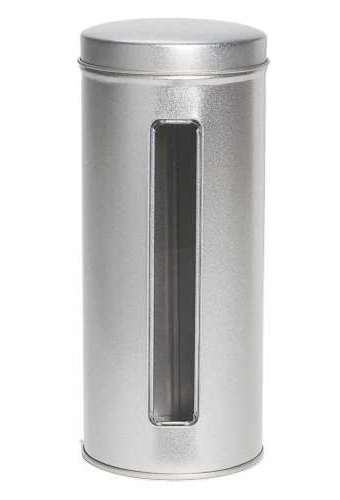 Blikken Blanco Met Venster Rond 7.6x17cm 12stuks