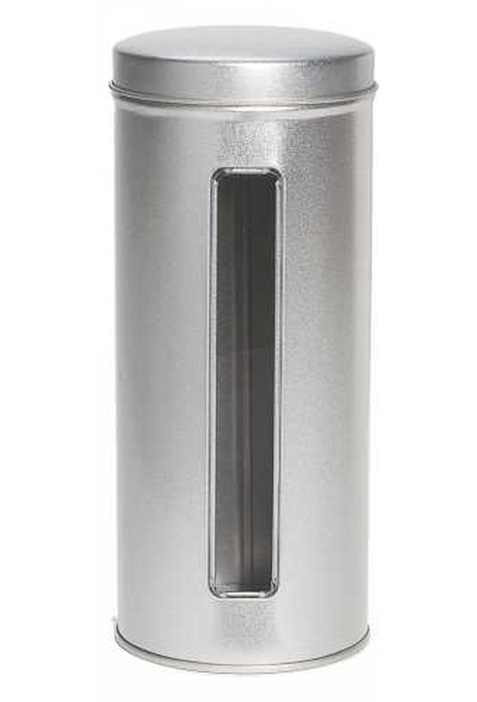 Blikken Blanco Met Venster Rond 7.6x17cm 12stuks