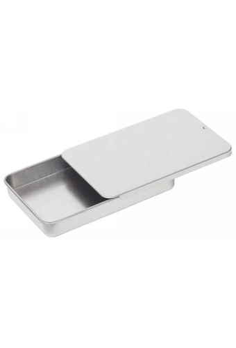 Blikken Blanco Rechthoekig 10x6.5x1.3cm 24stuks
