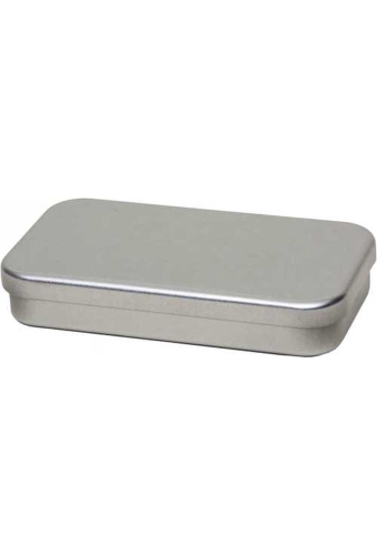 Blikken Blanco Rechthoekig Pillendoosje 14x7.5x2.5cm 24stuks