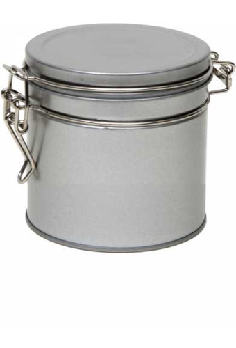 Blikken Blanco Rond Met Beugelsluiting r9.5x8.2cm 12stuks